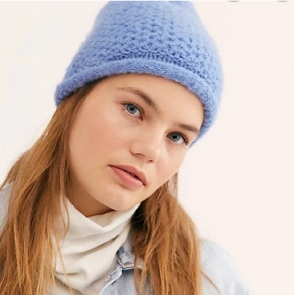 Free People- Dreamland Knit Beanie (Sky)-0S - Picture 1 of 3
